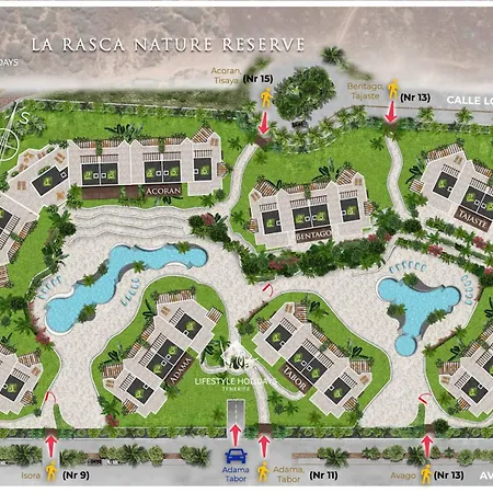 Jardines - Adama 1 3 Vista Piscina Арона