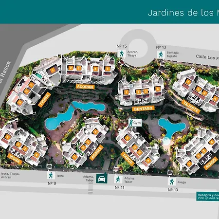 別荘 Jardines - Adama 1 3 Vista Piscina アロナ